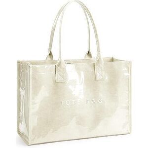 Kalidi Pvc Tote Bag Women’S Kraft Paper Work Handbags Purses With Top